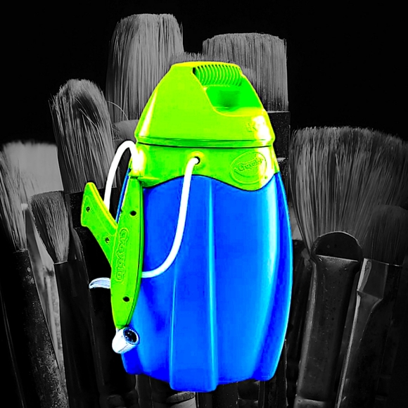 NIB Crayola Air Marker Sprayer Airbrush Kit Nom024657 Washable Markers & Paper - Picture 8 of 12